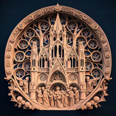 3D model st notre dame (STL)